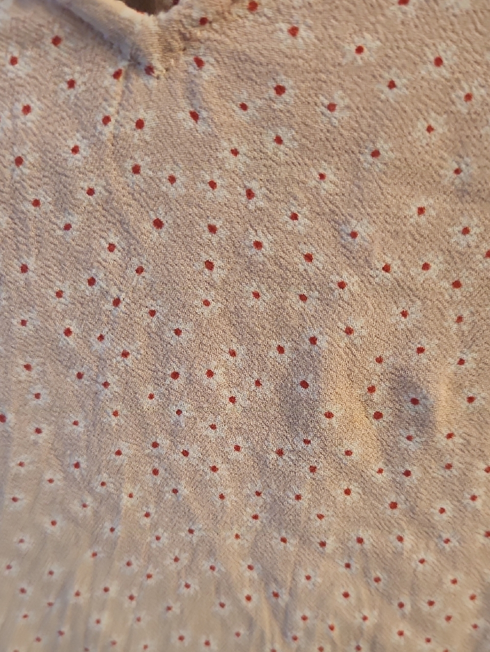 Boden Blush Eyelet Ruffle V-Neck Blouse - Picture 2 of 5